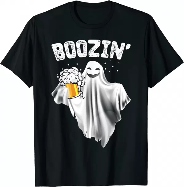 Boozin Ghost - Beer Lover Horror Night Shirt