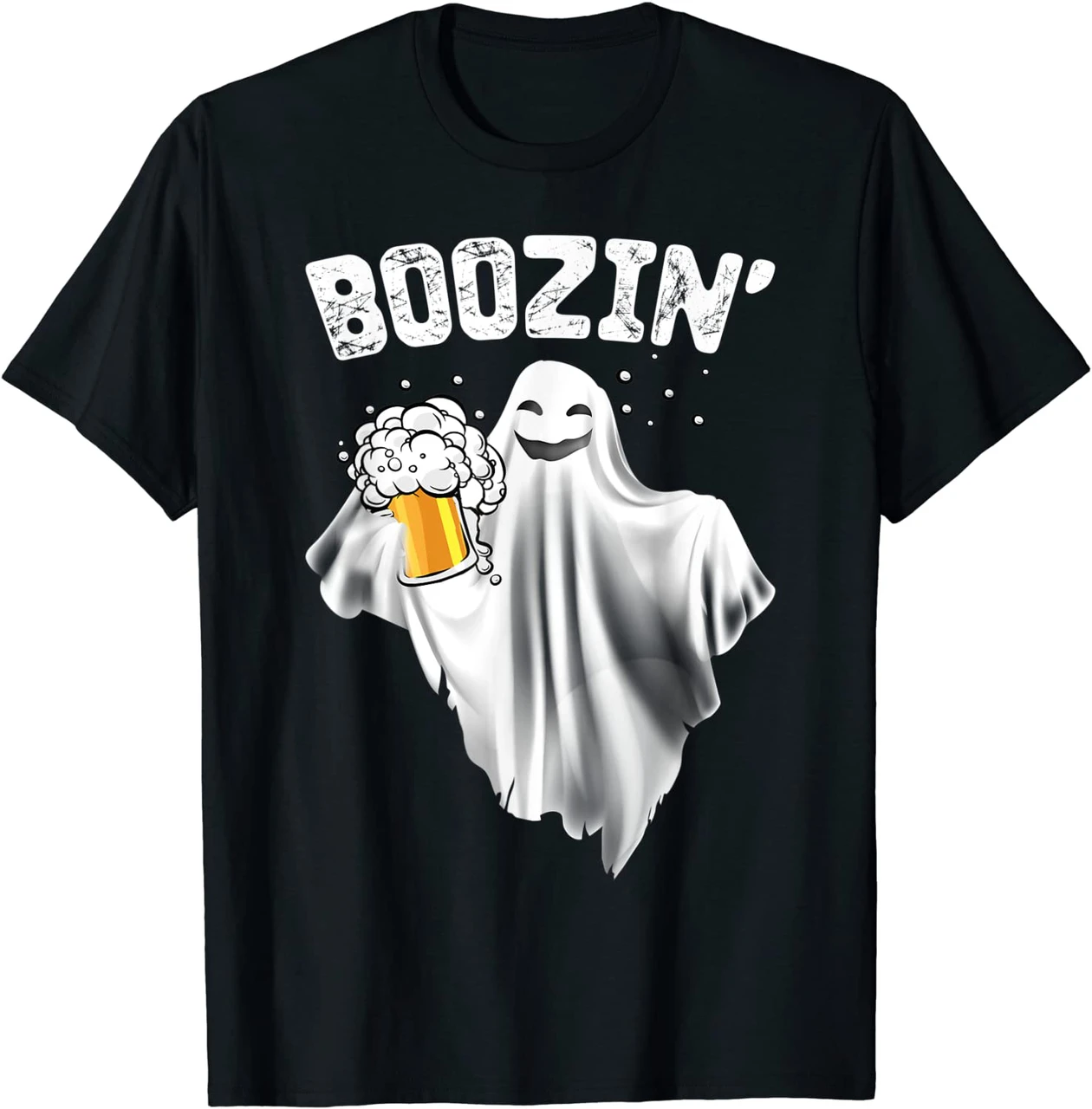 Boozin Ghost & Beer Lover Horror Night Shirt