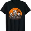 Corgi Skeleton Halloween Cute Graphic Shirt