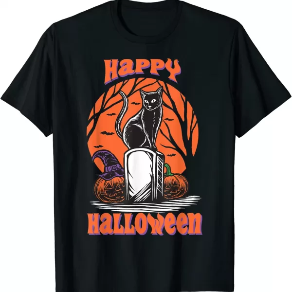 Happy Halloween Cats Rip Shirt