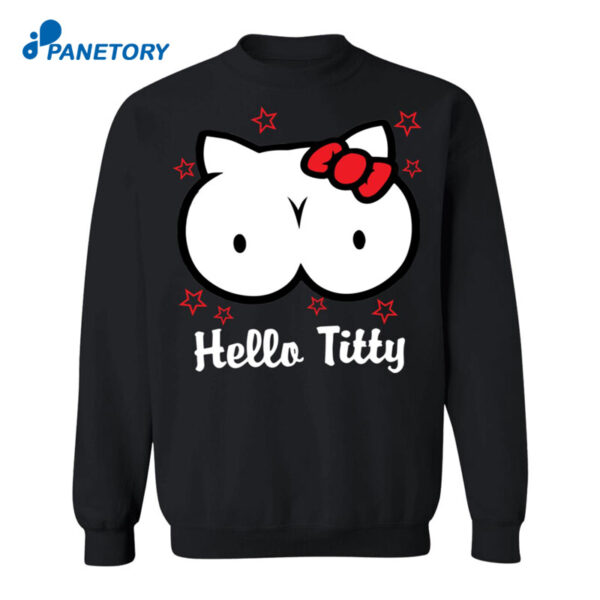 Hello Titty Parodi Kitty Boobs Shirt