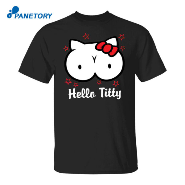 Hello Titty Parodi Kitty Boobs Shirt