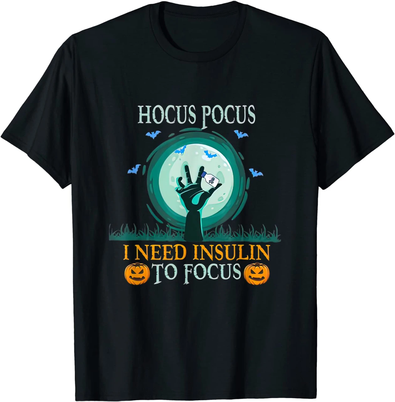 Hocus Pocus Need Insulin Diabetes Awareness Halloween Shirt