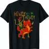Howdy Howdy Riding Skeleton With Cat Halloween Funny Western Shirt