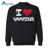 I Love Vampires Halloween Shirt2