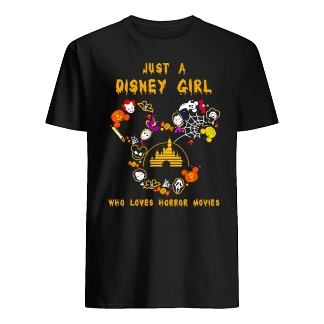 Just A Disney Girl Who Loves Horror Movies Halloween Shirt1