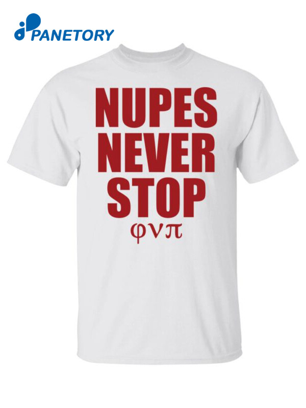 Mupes Never Stop Shirt