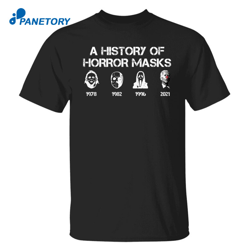 A History Of Horror Masks Halloween Biden Shirt