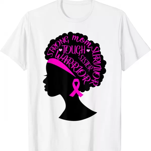 African American Breast Cancer Awareness Black Women Girls Shirt