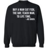 Anti Biden Buy A Man Eat Fish The Day Teach Man To Life Time Shirt 2