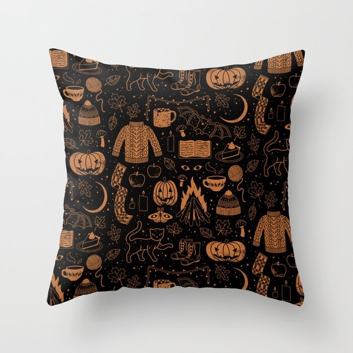 Autumn Nights Halloween Pillow Covers And Insert