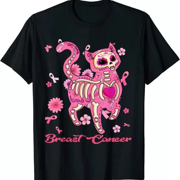 Breast Cancer Awareness Cat Shirt