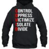 Control Oppress Victimize Isolate Divide Shirt 1