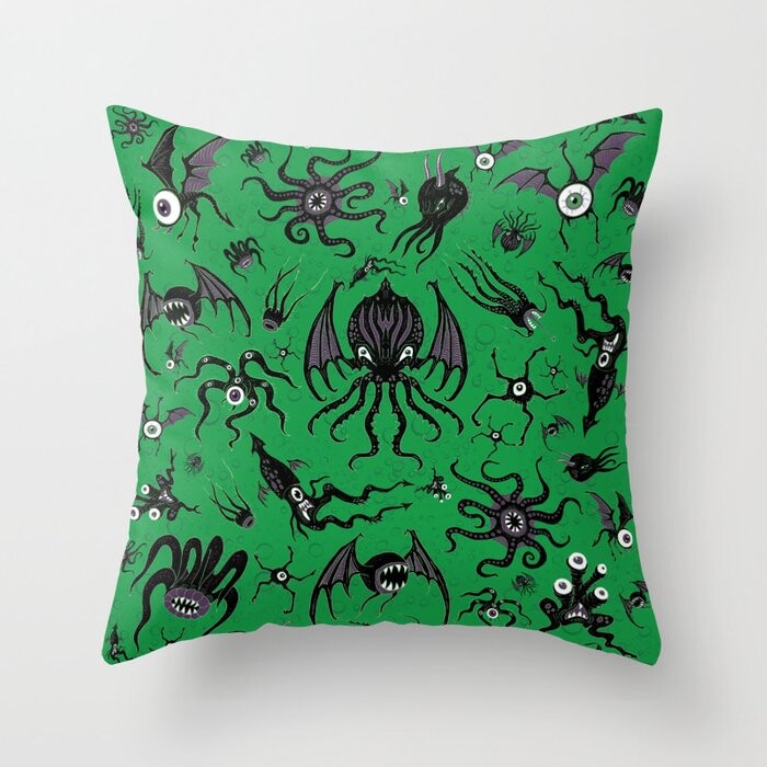 Cosmic Horror Critters Pillow Covers And Insert