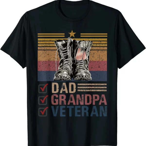 Dad Grandpa Veteran Day Vintage T Shirt