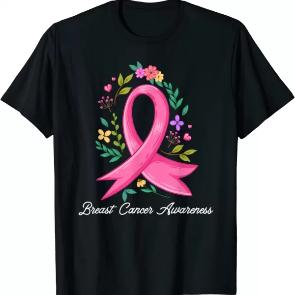 Floral Pink Breast Cancer Awareness In October We Wear Pink