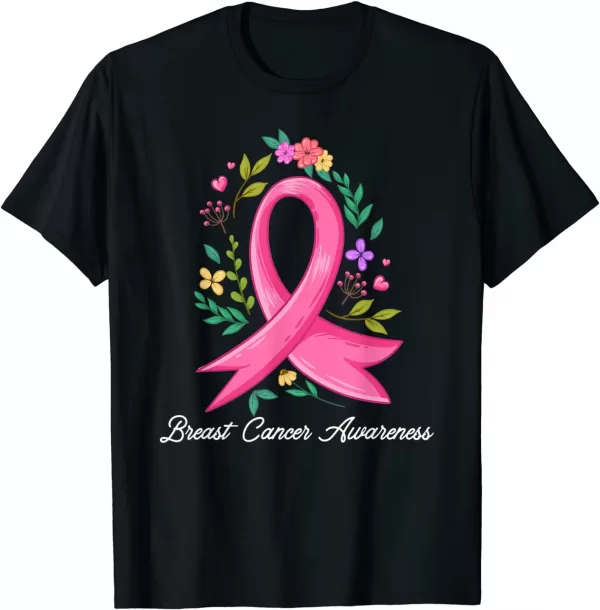 Floral Pink Breast Cancer Awareness In October We Wear Pink