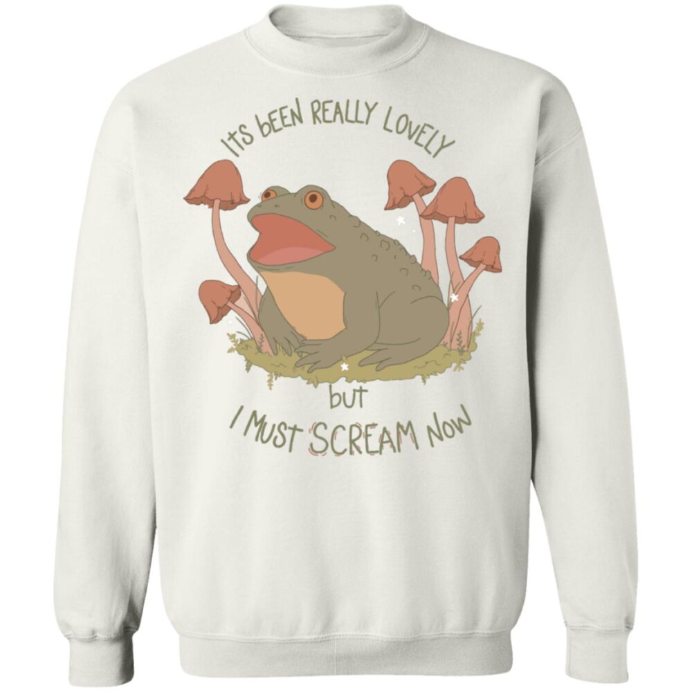 Frog Its Been Really Lovely But I Must Scream Now Shirt 2