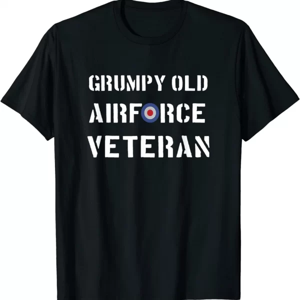 Grump Old Royal Air Force Veteran Roundel Shirt