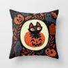 Halloween Cat Pumpkin Pillow Covers And Insert