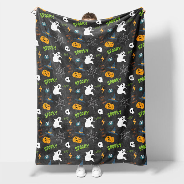Halloween Spooky Ghost Cute Blanket