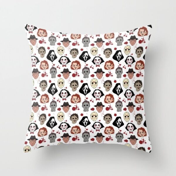 Horror Villains Pattern Pillow Covers And Insert