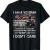 I Am A Veteran I Love Freedom My Country Funny Veteran Shirt