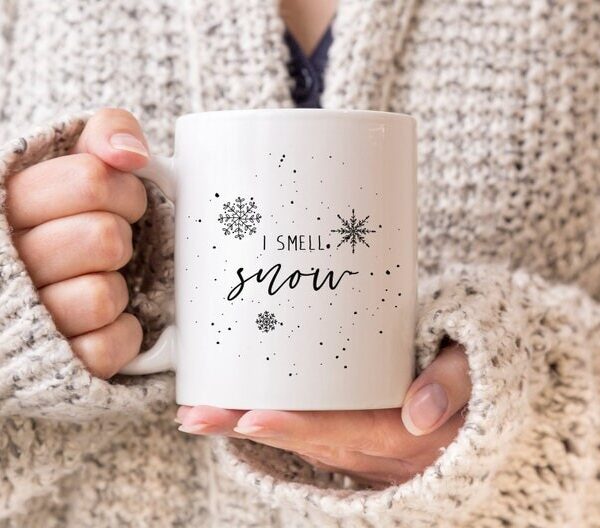 I smell snow Christmas Coffee Mug