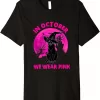In October We Wear Pink Breast Cancer Awareness Cat Lover Shirt