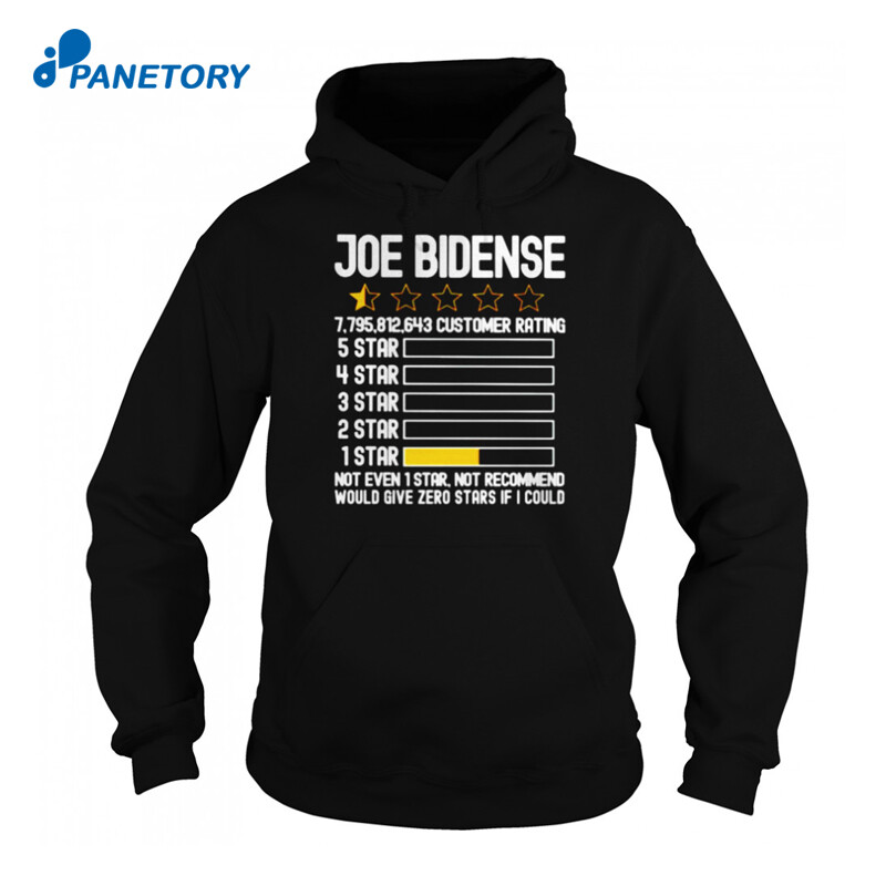 Joe Bidense Not Even 1 Star Not Recommend Shirt 1