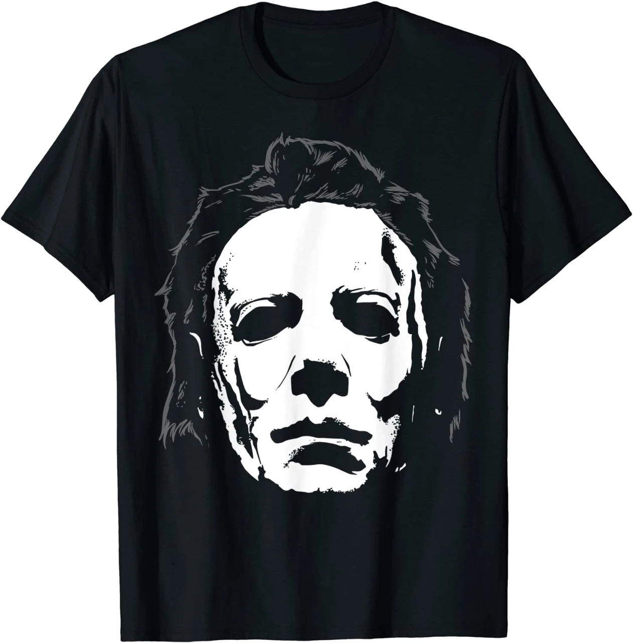 Michael Myers Mask Big Face Halloween Fictional Character Shirt