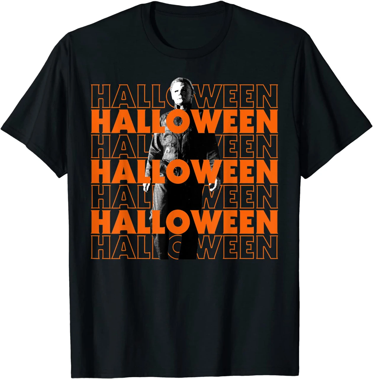 Michael Myers Text Stack Halloween Fictional Character Shirt