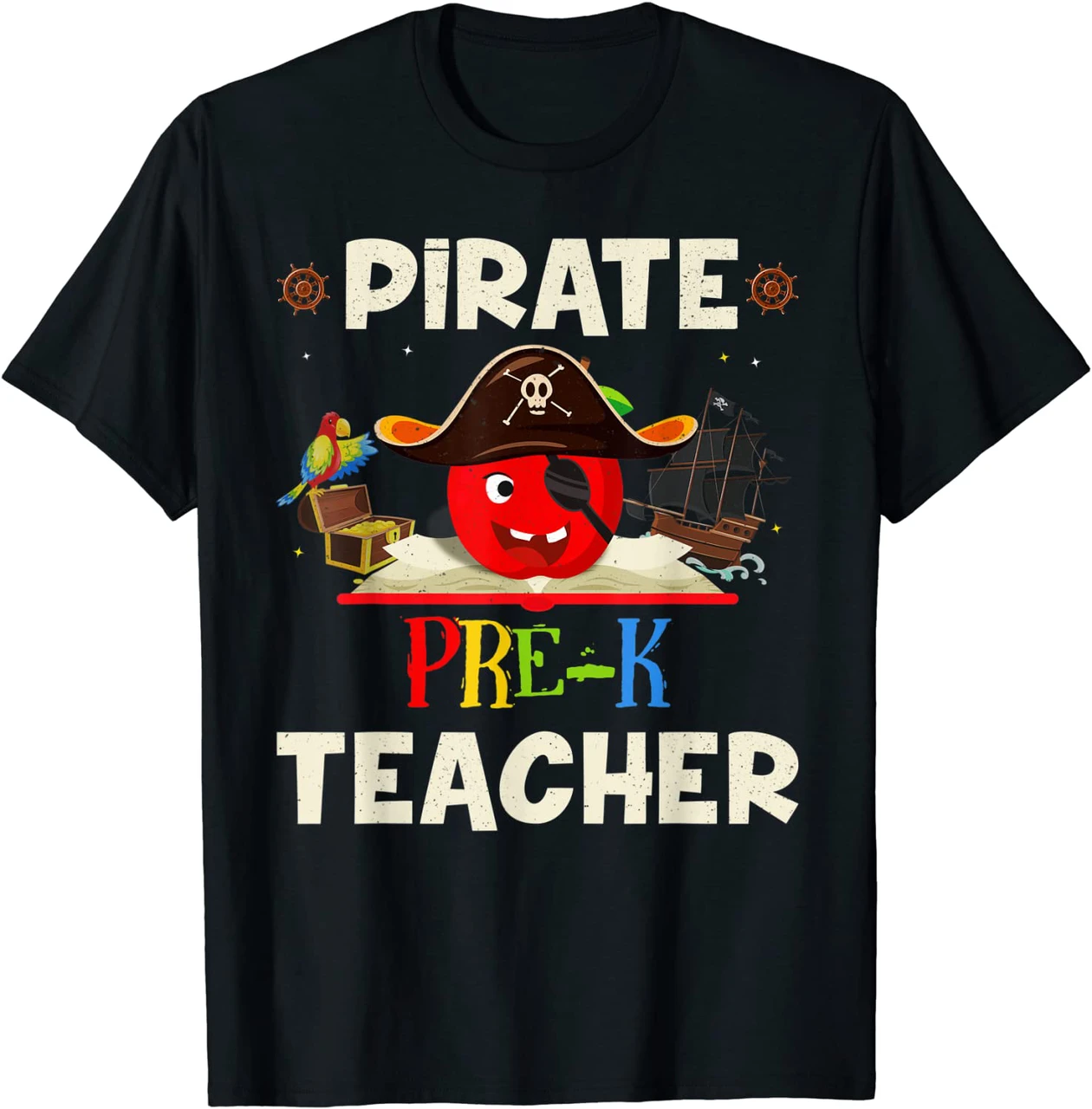 Pirate Pre K Teacher For Halloween Tees Pirate Day Shirt