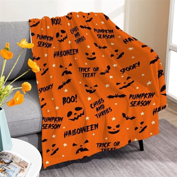Pumpkin Trick Or Treat Blanket