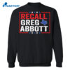 Recall Greg Abbott Texas Governor Shirt 1