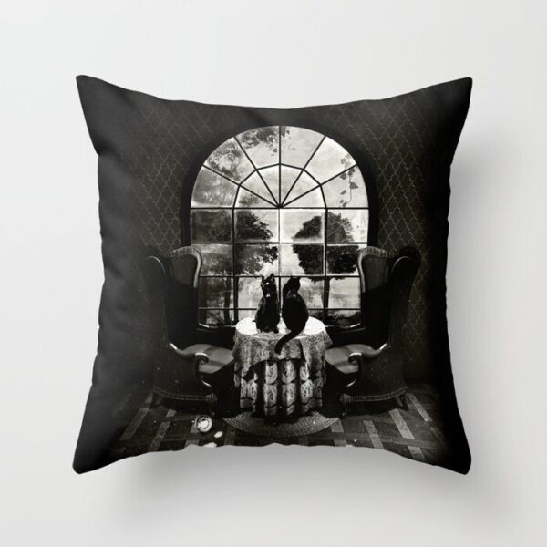Room Skull B&w Pillow Covers And Insert