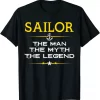 Sailor The Man The Myth The Legend Proud Royal Navy Veteran Shirt