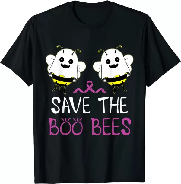 Save The Boo Bees Shirt Breast Cancer Awareness Halloween Shirt