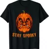 Stay Spooky Pumpkin Halloween Vampire Face Shirt