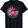 Sunflower Pink Ribbons Breast Cancer Awareness Warrior Shirt