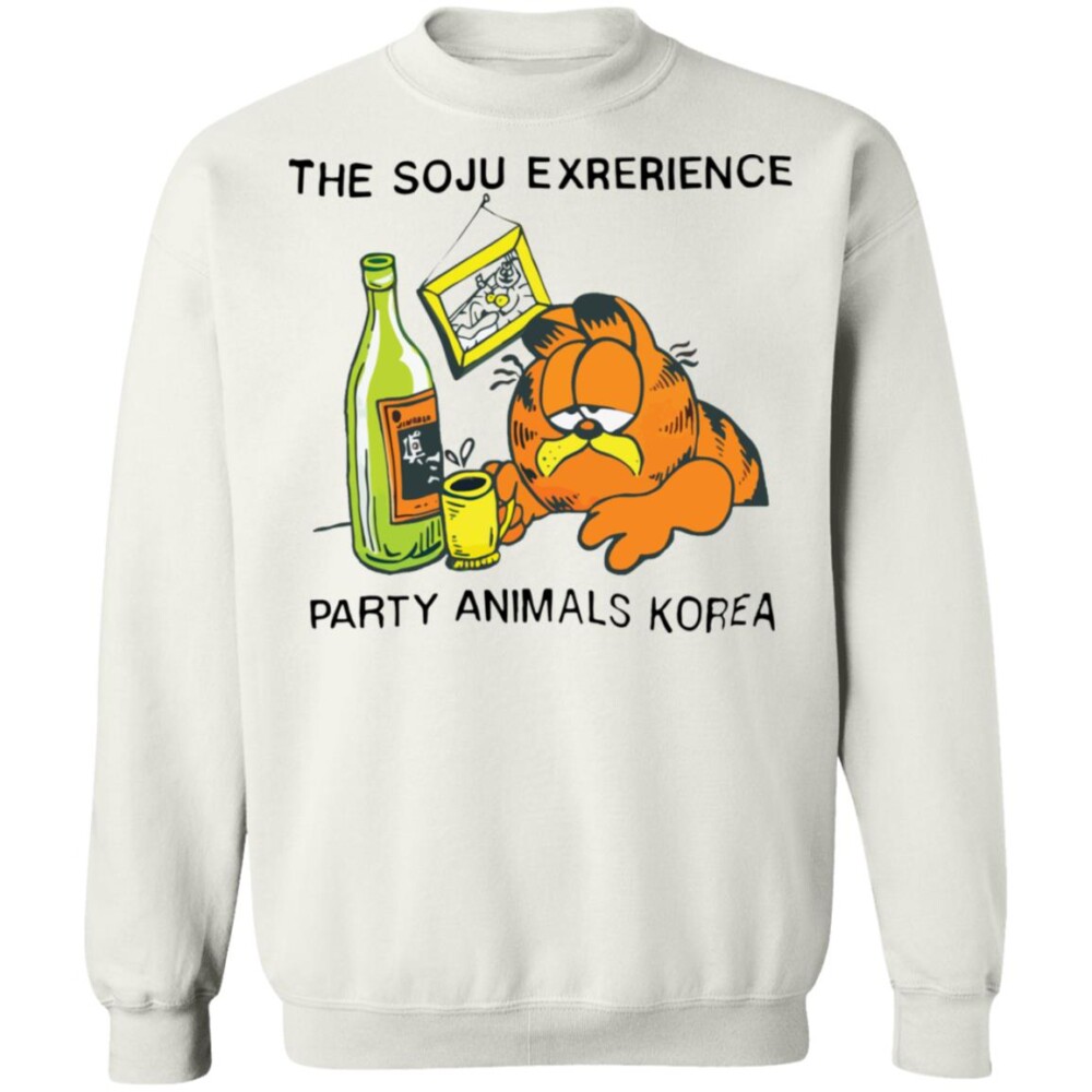 The Soju Exrerience Party Animals Korea Garfield Shirt 2
