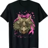 Triceratops Pink Ribbon Breast Cancer Awareness Shirt