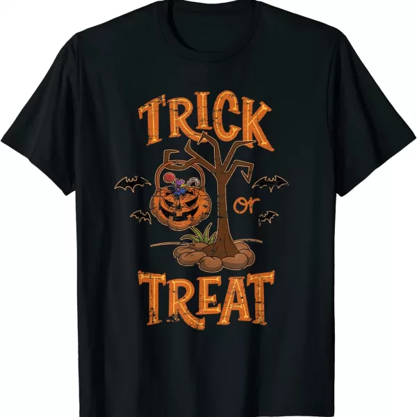 Trick Or Treat Pumpkin Gift Halloween Shirt