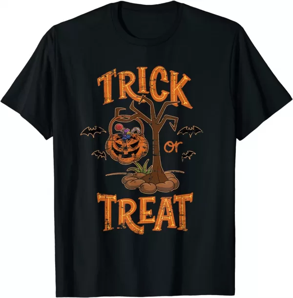 Trick Or Treat Pumpkin Gift Halloween Shirt