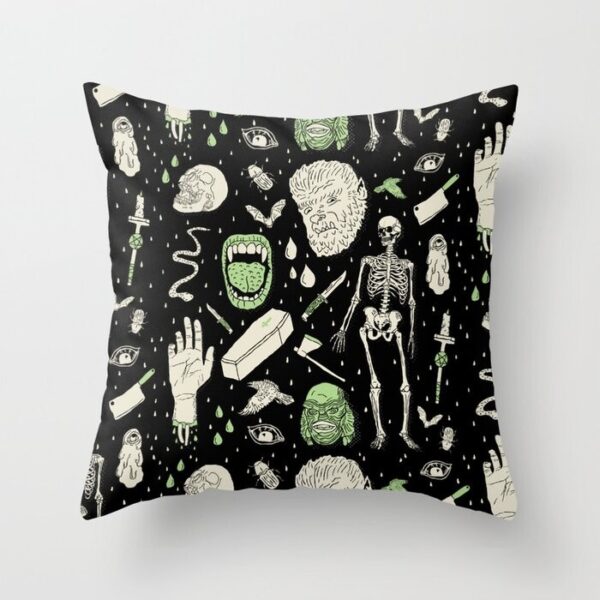Whole Lotta Horror Pillow Covers And Insert
