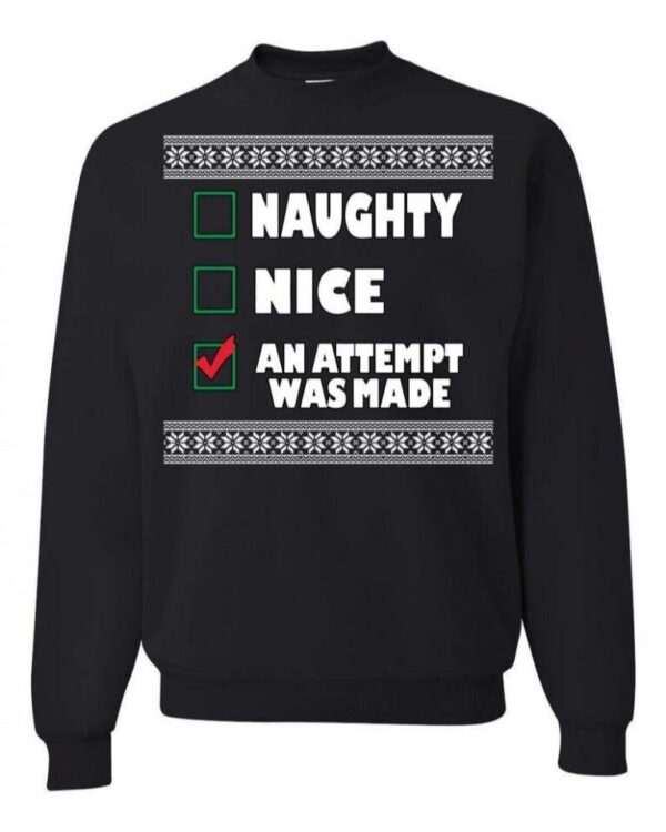 An Attempt Was Made Ugly Christmas Sweater