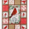 Cardinal Bird I Am Always With You Christmas Blanket