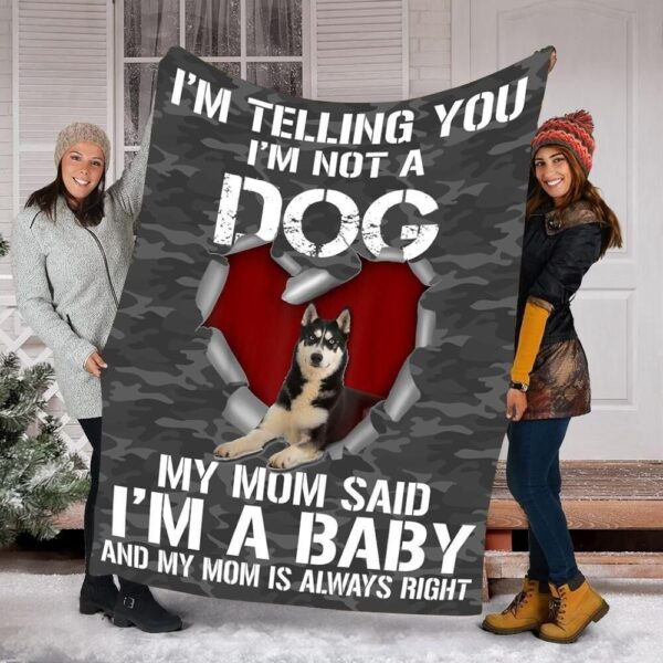 Christmas Blanket Husky Dog Blanket