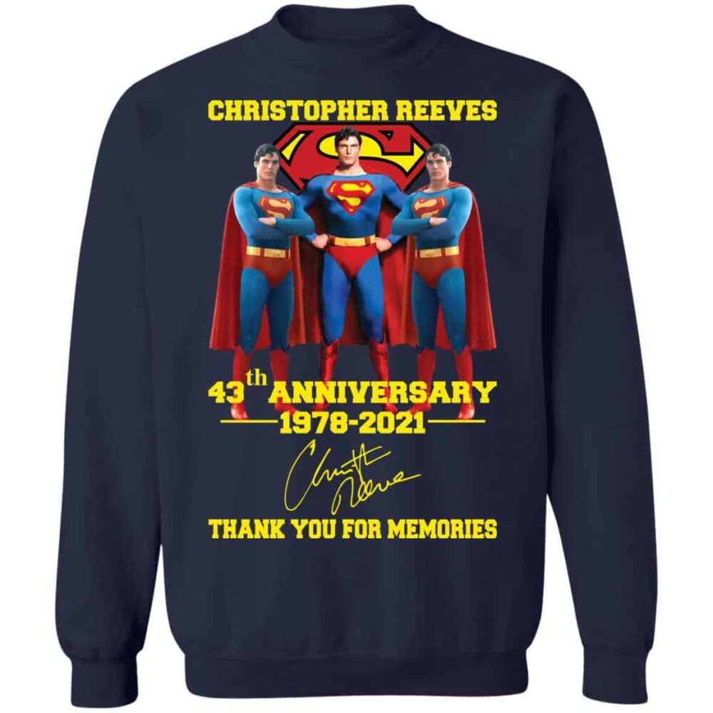 Christopher reeve shop superman t shirt