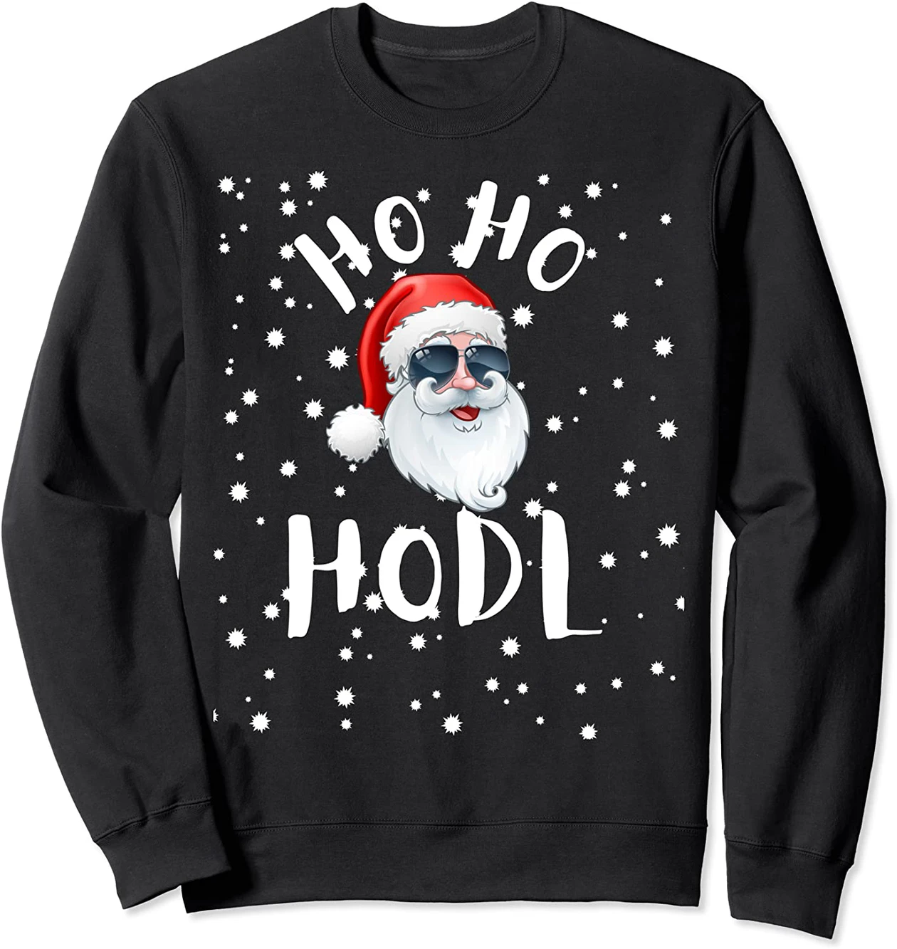 Crypto Santa Ho Ho Hodl Funny Christmas Santa Claus Sweatshirt